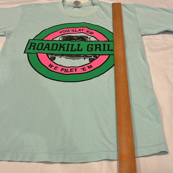 VTG Roadkill Grill T-shirt - Large, single stitch 1980s-90s - Picture 6 of 13